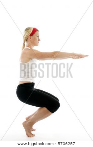 Jóga kínos jelent illusztráció Fitness edző