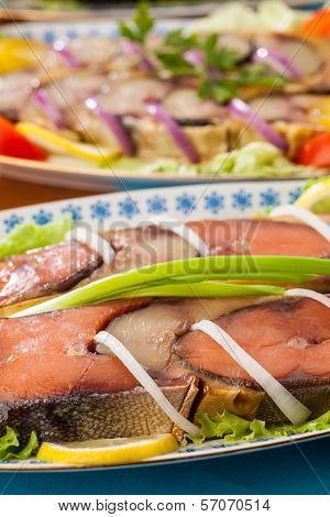 Seafood Appetizer Red Fish