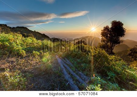 Sunrise At Doi Ang Khang