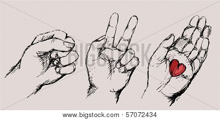 Stone (rock) Scissors Love