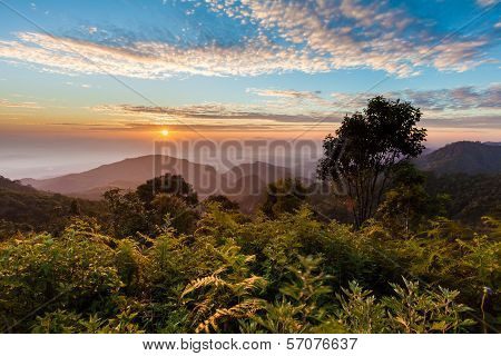 Sunrise At Doi Ang Khang