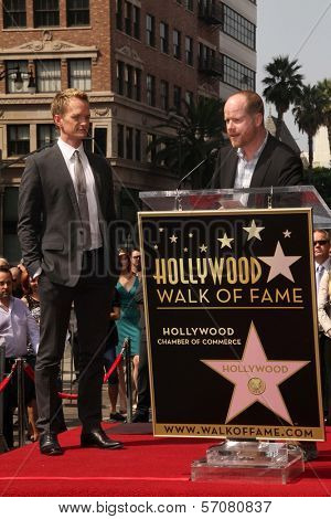 Neil Patrick Harris, Joss Whedon at trhe Neil Patrick Harris Hollywood Walk of Fame Star Ceremony, Hollywood, CA. 09-15-11