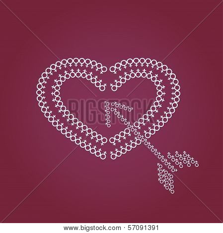 Heart and arrow symbol