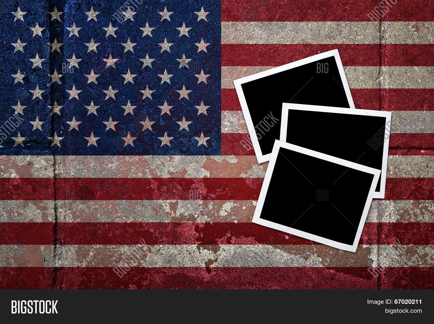Flagged Image Grunge Flagged Usa Image & Photo (Free Trial) | Bigstock