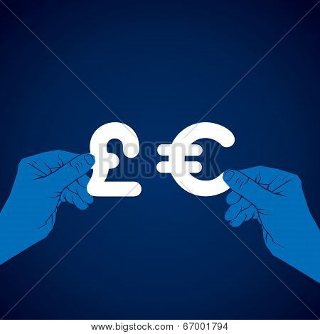 exchange euro and pound currency