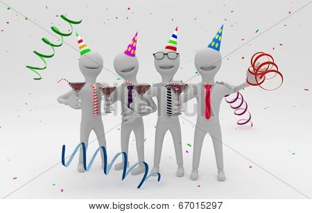 Business People At A Company Party