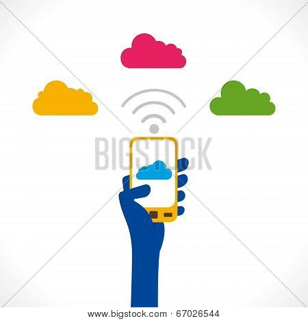 cloud computing concept vector