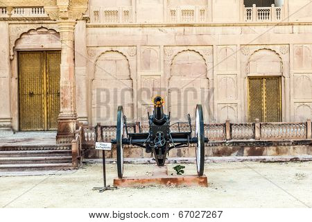 BIKANER, INDIA - JULY 9, 2013: Junagarh Fort in city of Bikaner rajasthan state in india