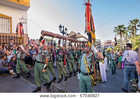 Spanish Legionnaires Marching