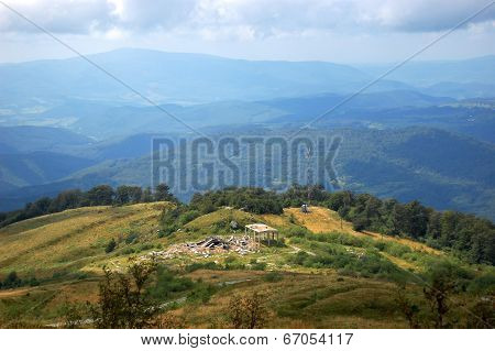 Ruins Are In Mountains