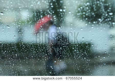 Raining And Umbrella