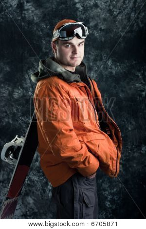 athlet snowboarder