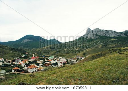 A village in the mountains