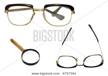 Glasses And Loupe