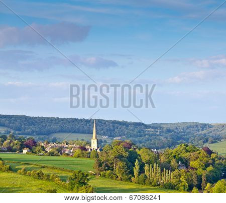 Idyllic Rural Landscape, Cotswolds Uk