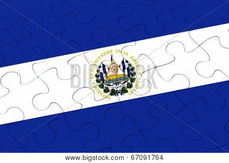 El Salvador Flag Jigsaw Puzzle