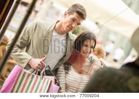 Couple In Shopping
