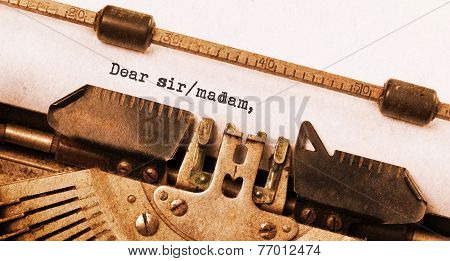Vintage Typewriter