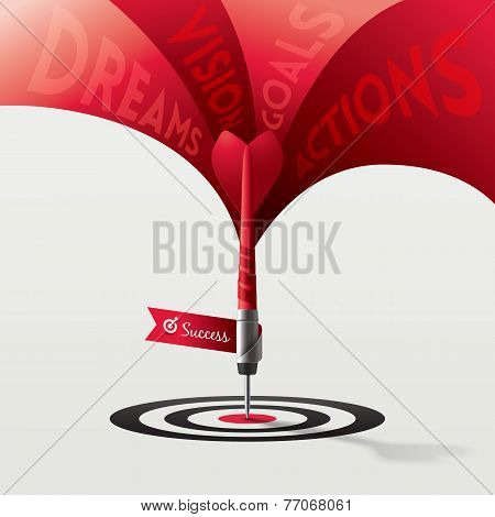 Dart Target Success Business Concept