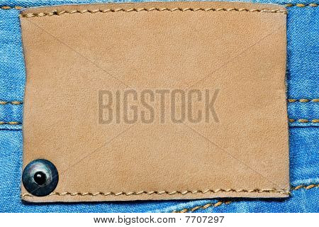 Denim Hintergrund mit label