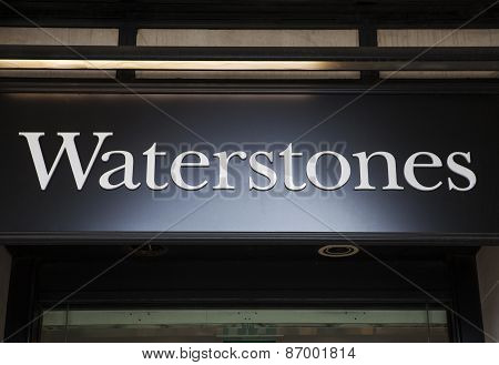 Waterstones Book Store Sign
