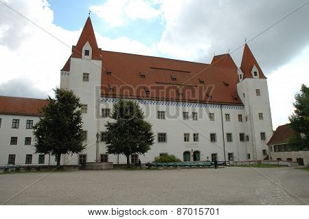 New Castle Building In Armament Museum In Ingolstadt In Germany