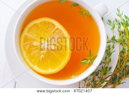 tea with lemon