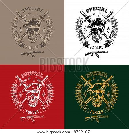Special Forces Monochrome Emblems