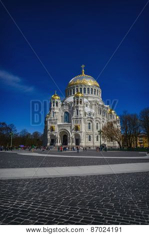 Naval Cathedral Of Saint Nicholas In Kronstadt