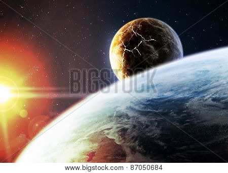 Space background. Elements of this image furnished by NASA