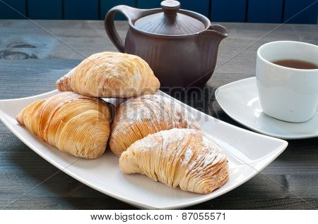 Sfogliatelle a typical Neapolitan cake