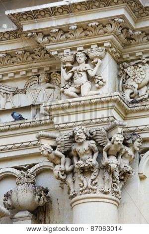 Santa Croce Baroque Church In Lecce