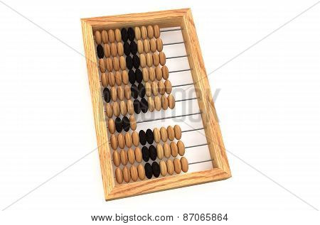 Wooden Russian Abacus With Beads