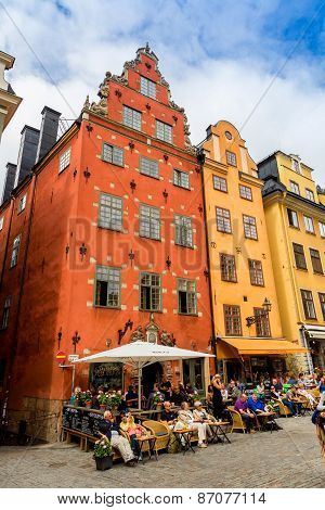 Stortorget Place In Gamla Stan, Stockholm