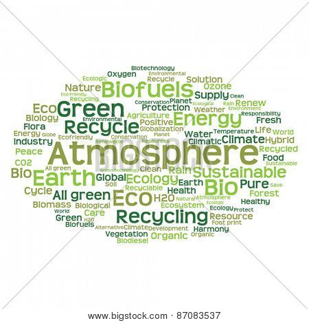 Vector concept or conceptual abstract green ecology and conserva