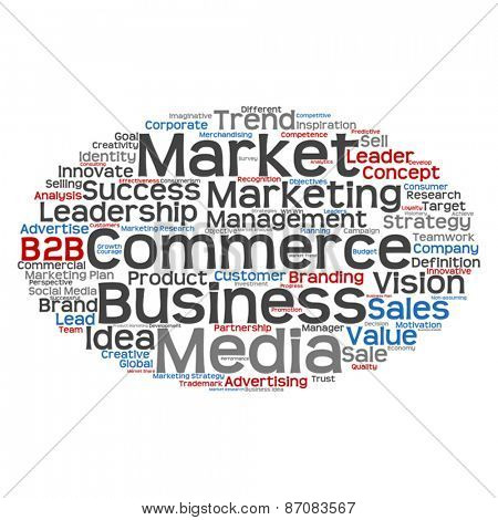 Vector concept or conceptual abstract business success word clou