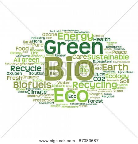 Vector concept or conceptual abstract green ecology and conserva