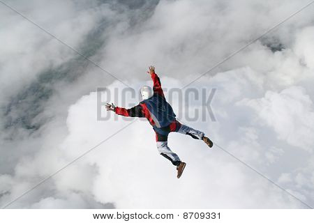 Spadochroniarz w spadania