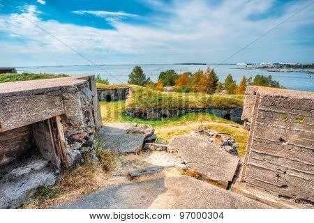 Historic Suomenlinna, Sveaborg maritime fortress In Helsinki, Fi