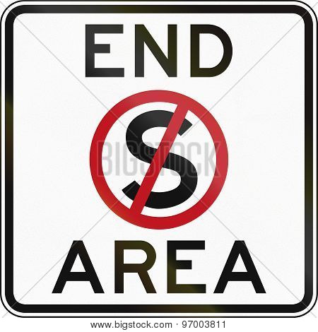 End No Stopping Area In Australia