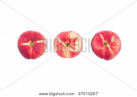 Three Flat Peaches