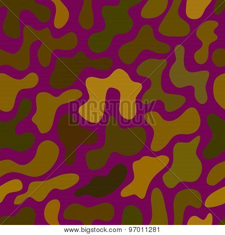 Abstract Chaotic Spotted Seamless Pattern