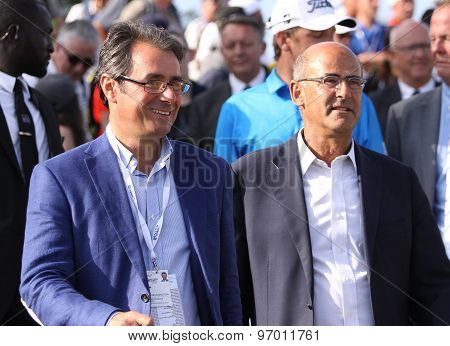 Jean Van De Velde And Patrick Kron, The Golf French Open 2015
