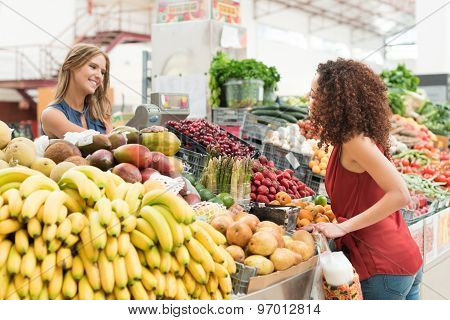 Women Trading Fruits