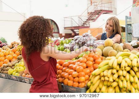 Women Trading Fruits