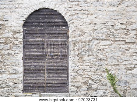 Door In The Visby, Gotland Town-wall