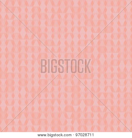 Pink Background With Rhombus. Vector.