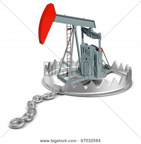 Oil pump in bear trap