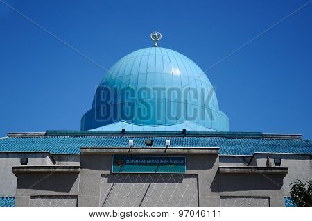 Dome of Sultan Haji Ahmad Shah Mosque a.k.a UIA Mosque in Gombak, Malaysia