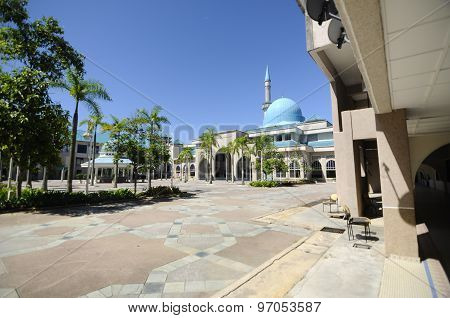 Sultan Haji Ahmad Shah Mosque a.k.a UIA Mosque in Gombak, Malaysia
